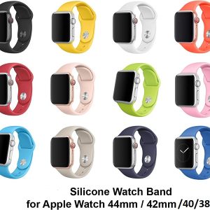 SILICONE WATCH BAND FOR APPLE 42mm-44mm