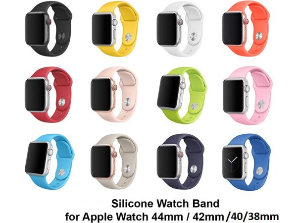 SILICONE WATCH BAND FOR APPLE 42mm-44mm